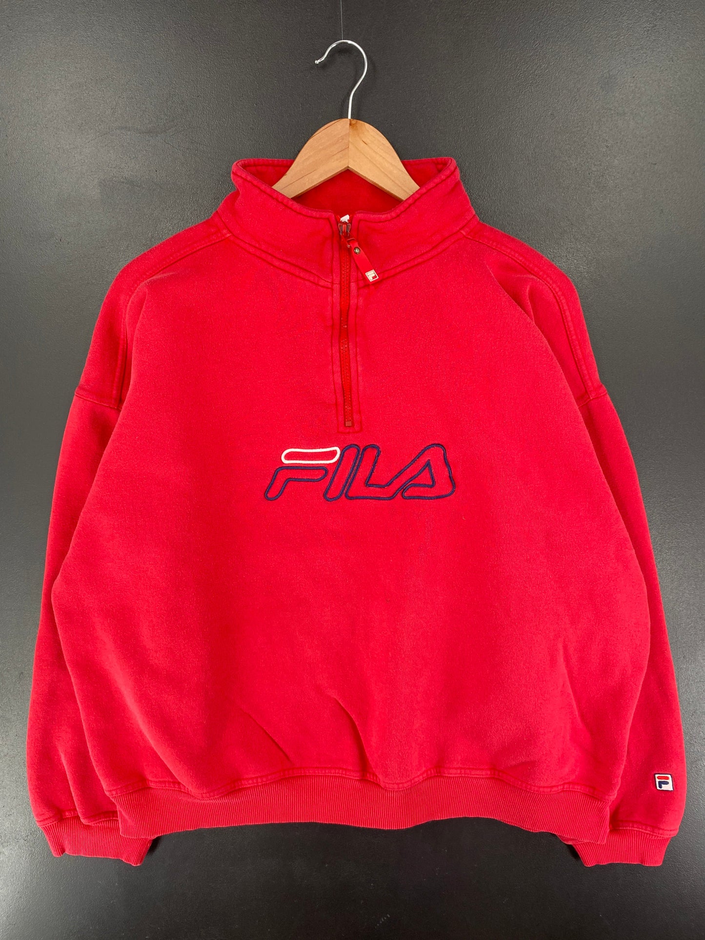 90’s FILA Size XXL Half Zip Sweat-shirt / G7084S