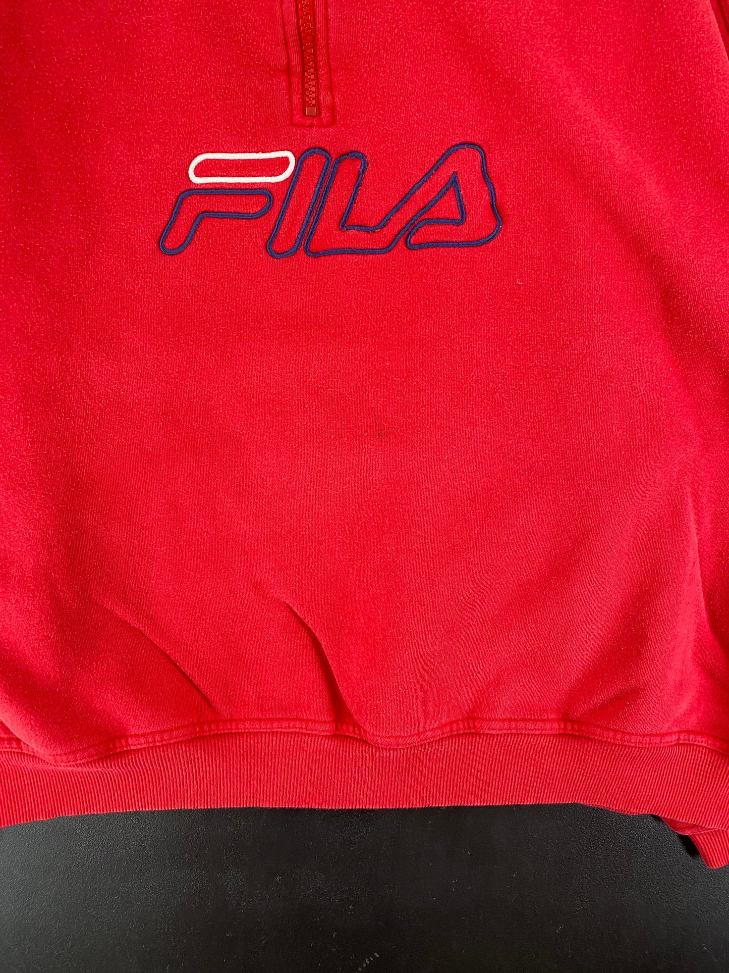 90’s FILA Size XXL Half Zip Sweat-shirt / G7084S