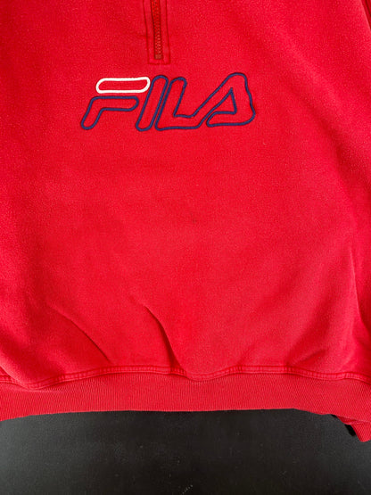 90’s FILA Size XXL Half Zip Sweat-shirt / G7084S