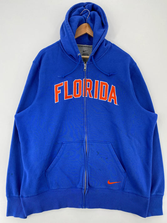 Vintage NIKE x FLORIDA Size XXL Vintage College Zip-Up Hoodie Sweat Shirt / F6987S