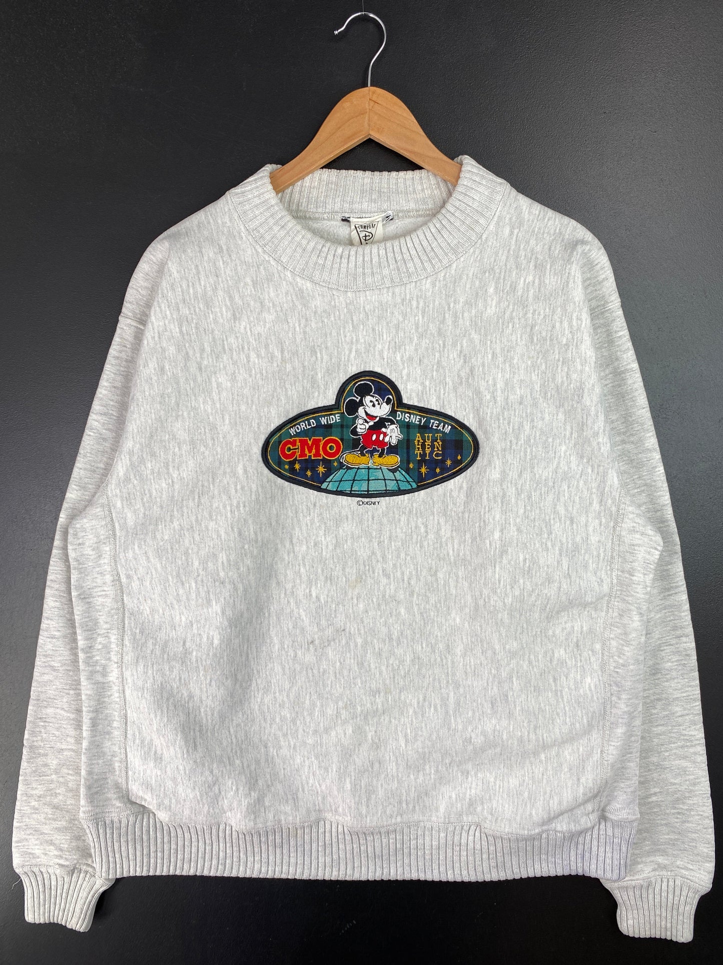 90's DISNEY MICKEY Made in USA Size M Vintage Sweat-shirt / E8718S