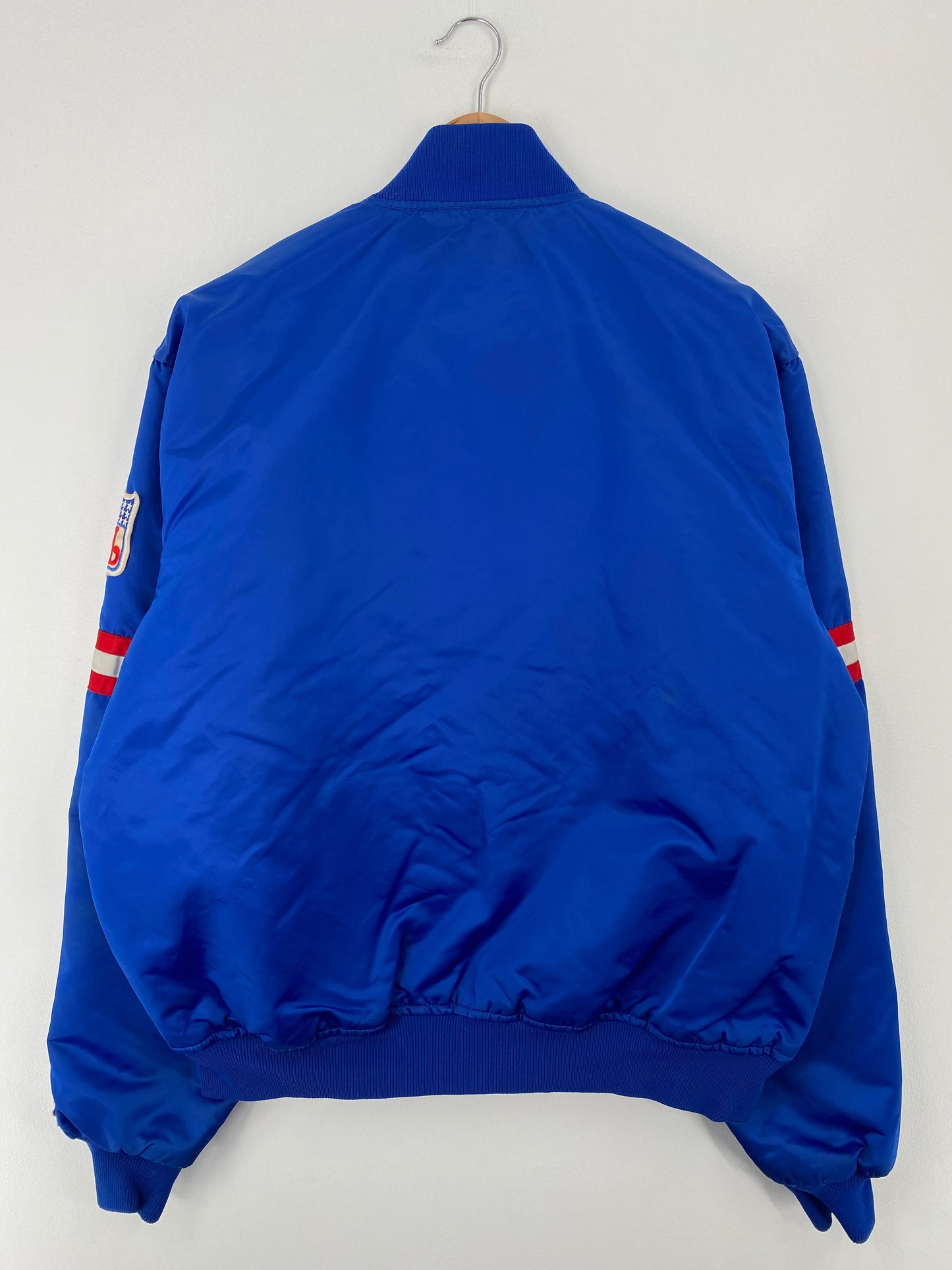 90’s STARTER x GIANTS Made in USA Size XL Vintage NFL Button down Nylon Jacket / F5570N