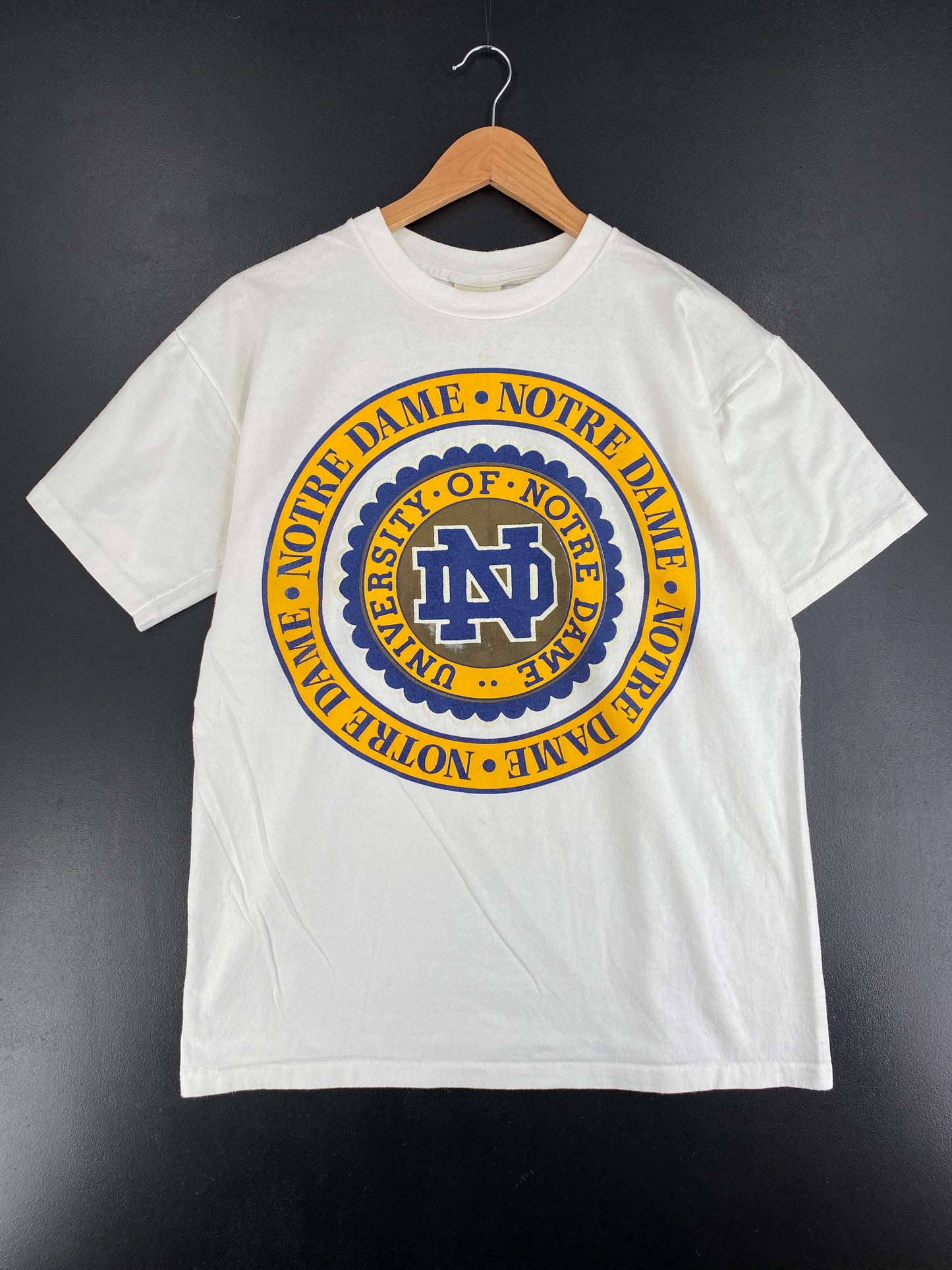 90's NOTRE DAME Made in USA Size L Vintage College T-shirt / E9247T