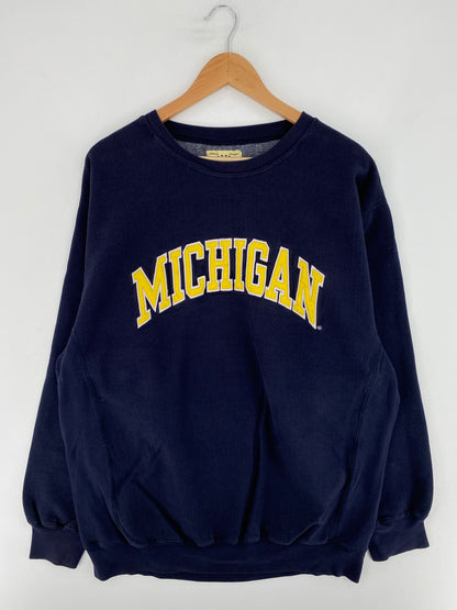Vintage MICHIGAN Size XL Vintage College Sweat shirt / E9250S