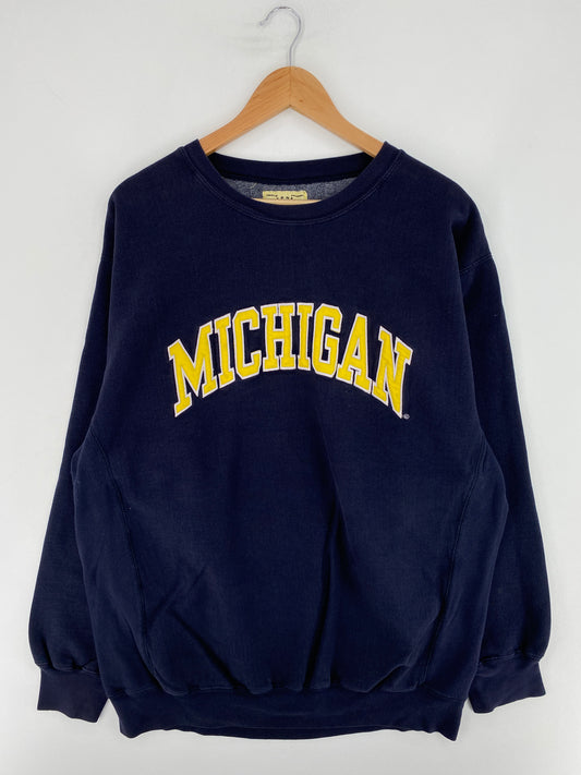 Vintage MICHIGAN Size XL Vintage College Sweat shirt / E9250S