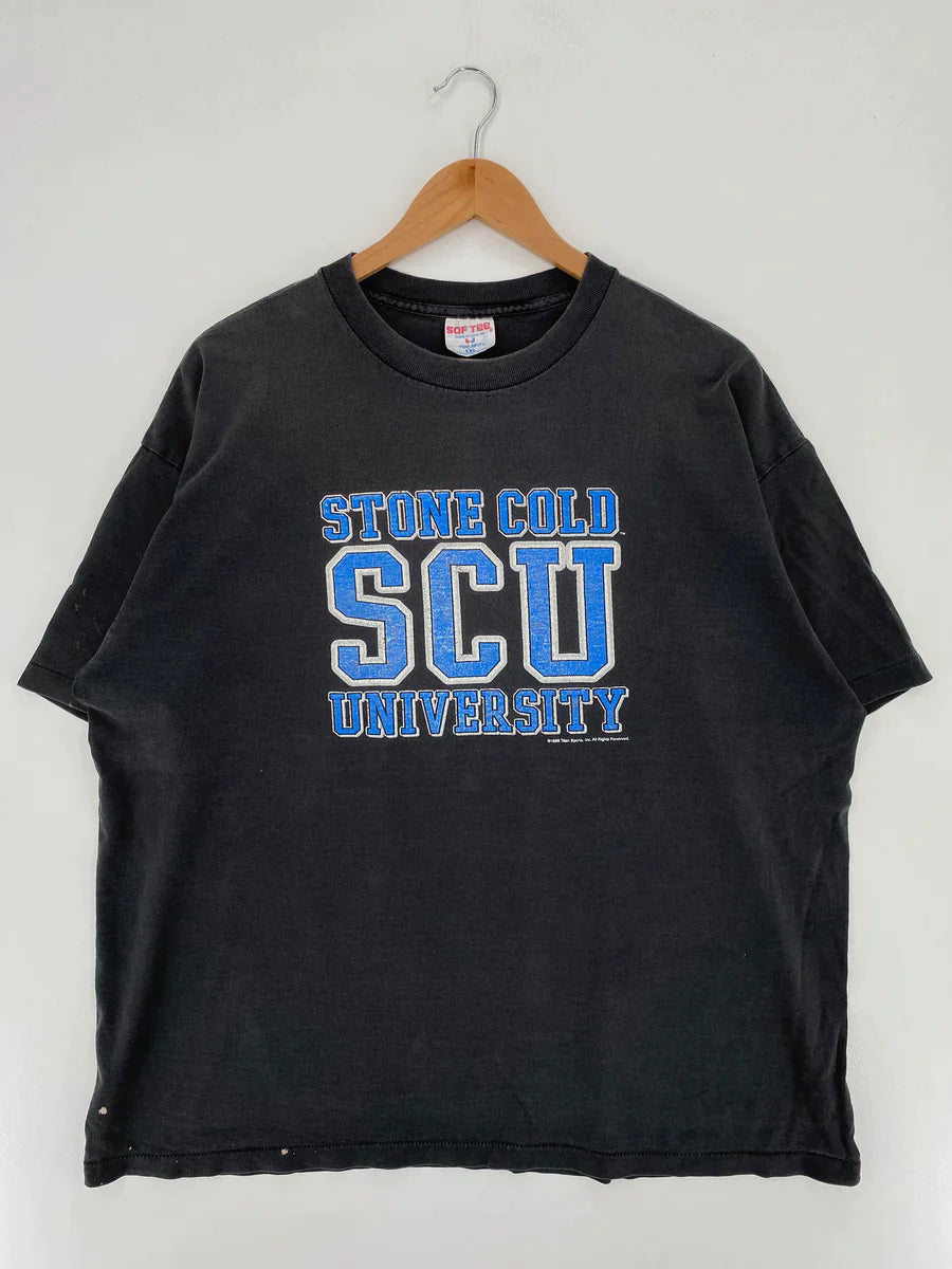 1998 STONE COLD Made in USA Size XXL Vintage WWF T-shirts / F8902T