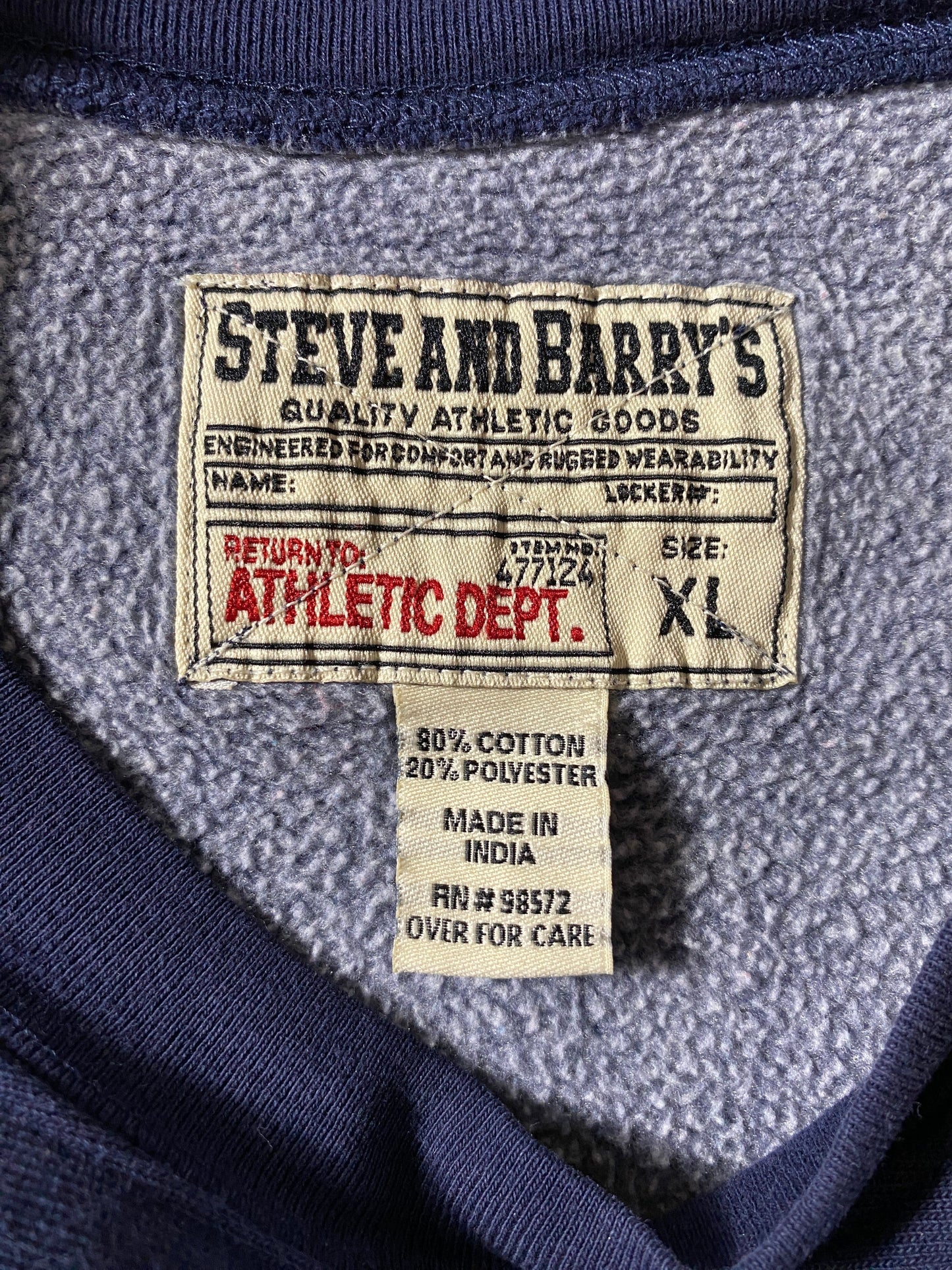 Vintage PITT Size XXL Vintage College Sweat shirt / F7178S