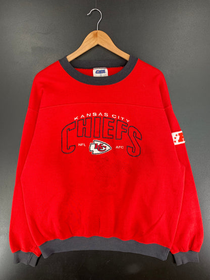 90's KANSAS CITY CHIEFS Size L Vintage NFL Sweat-Shirt / F5409S