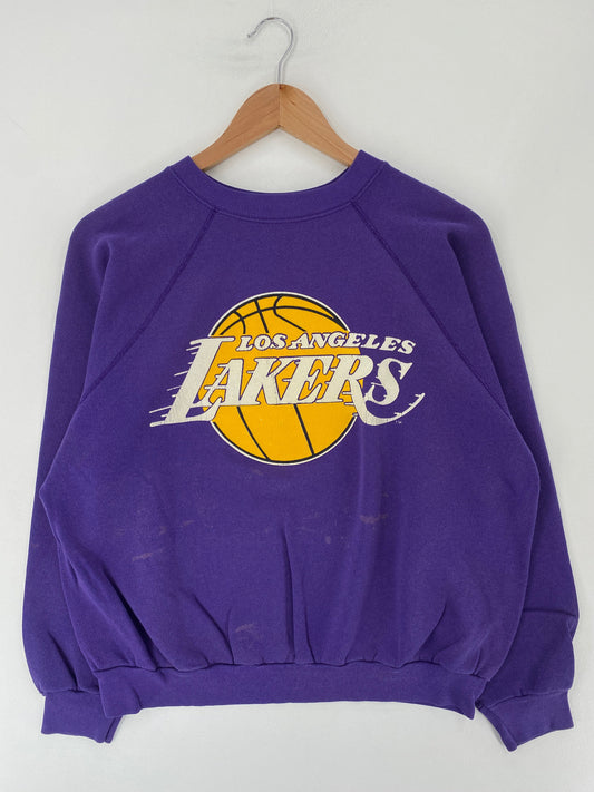 80’s LOS ANGELES LAKERS Size XL Vintage NBA Sweat-Shirt / F5408S