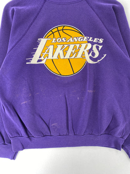 80’s LOS ANGELES LAKERS Size XL Vintage NBA Sweat-Shirt / F5408S