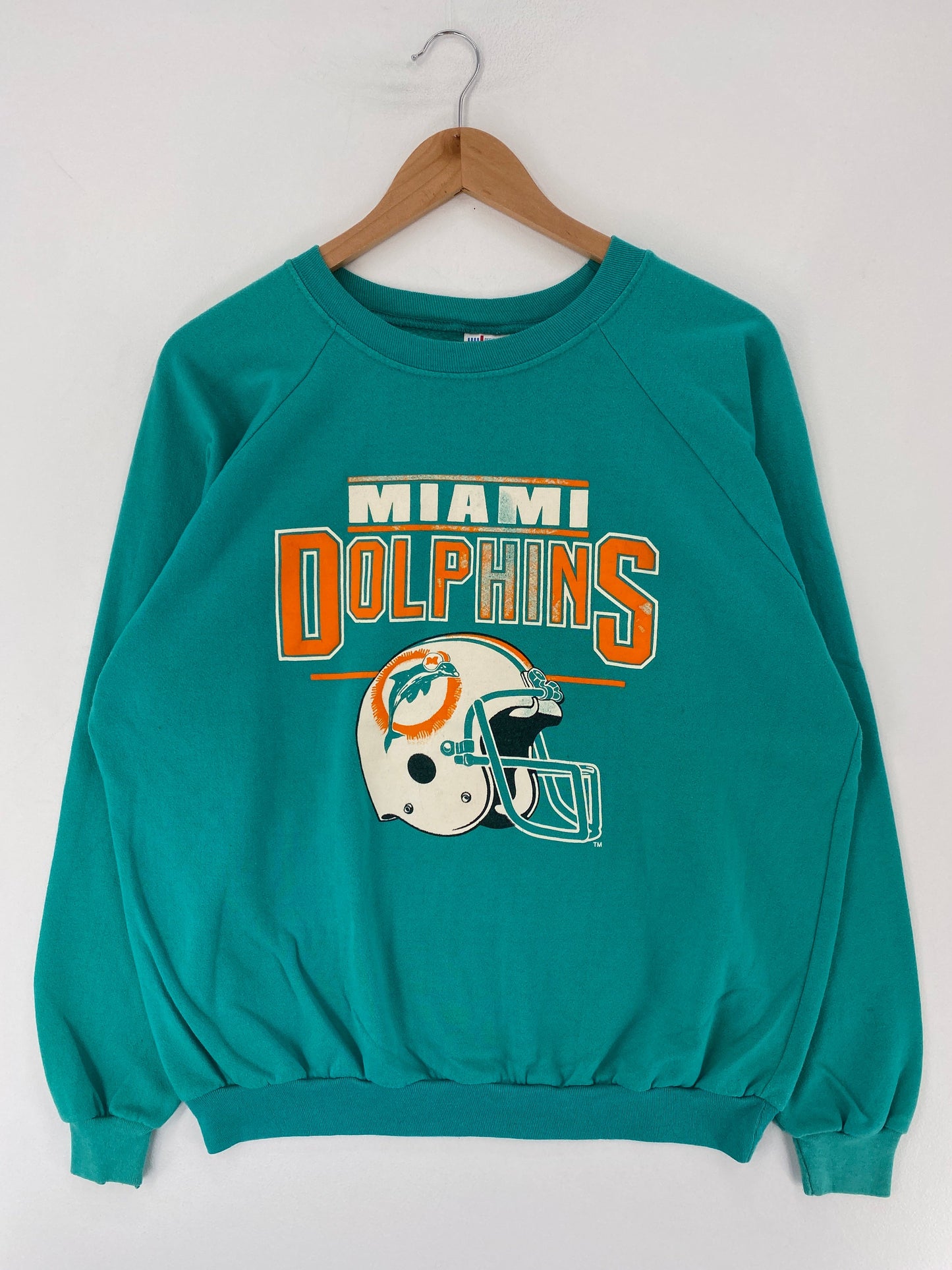90's MIAMI DOLPHINS Made in USA Size XL Vintage NFL Sweat-Shirt / F5410S