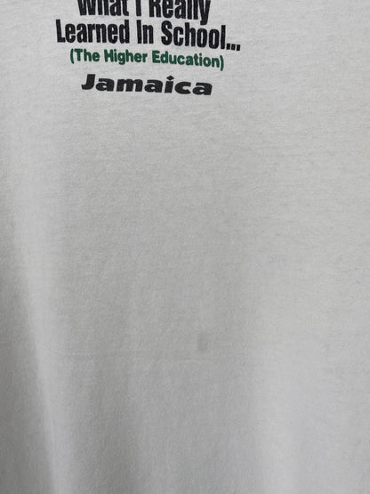 1999 WHAT I REALLY LEARNED IN SCHOOL Size No Tag (Approx. XL) Vintage T-shirt / E8695T