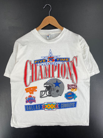 90's DALLAS COWBOYS Size L Vintage NFL T-Shirt / E8706T