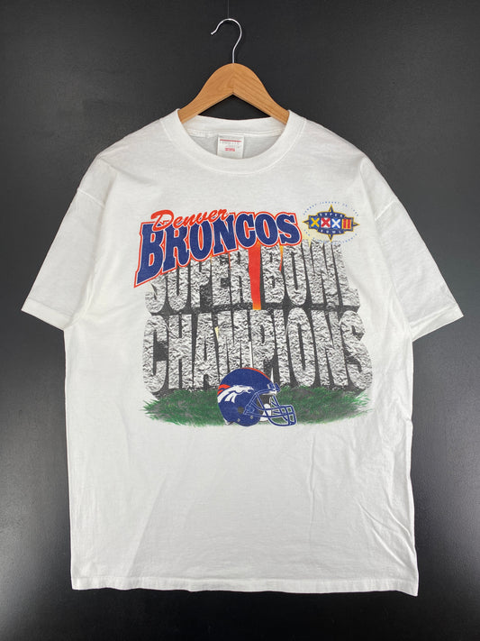 90's DENVER BRONCOS Size XL Vintage NFL T-Shirt / E8708T