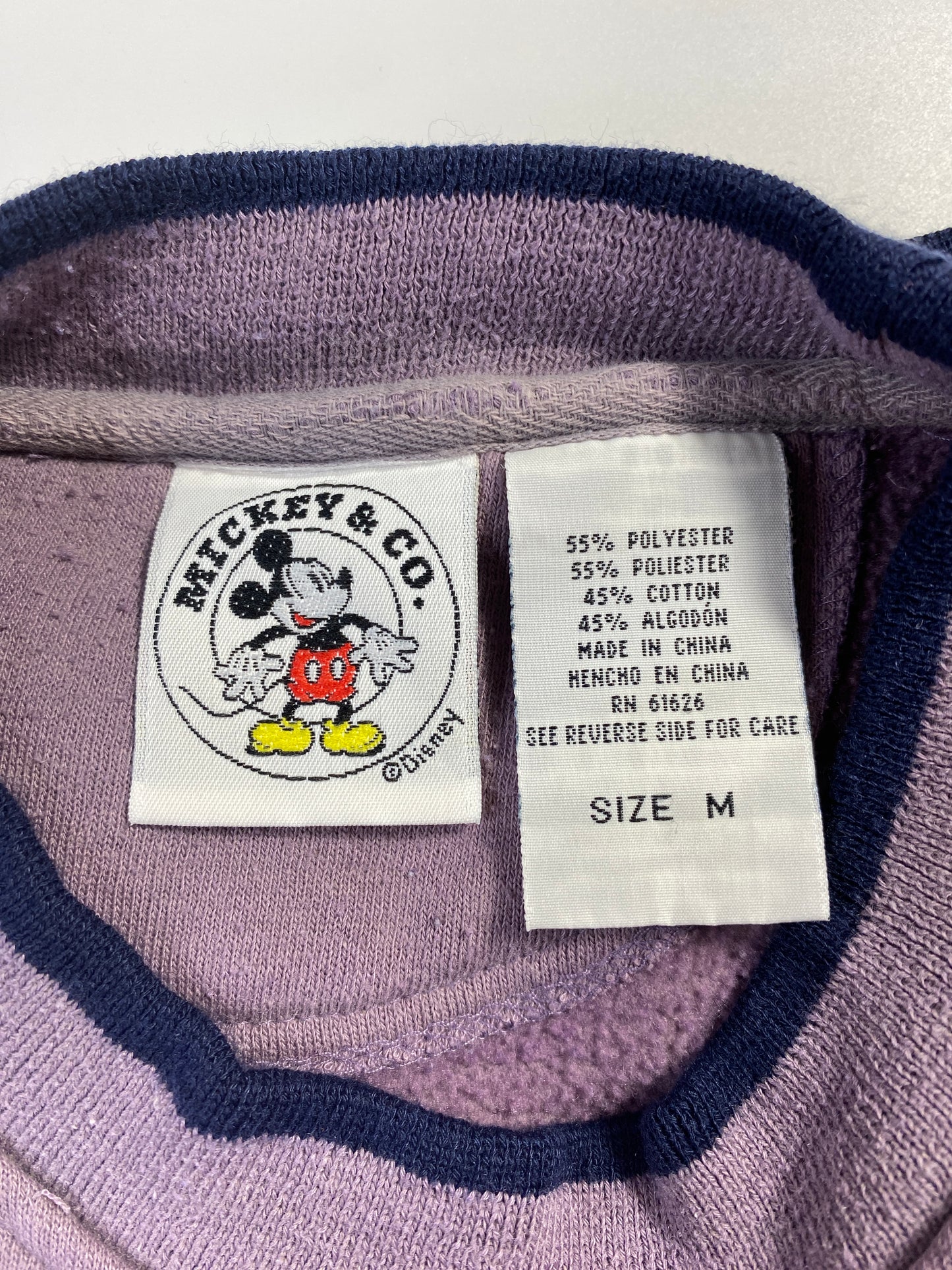 90's DISNEY MICKEY Size M Vintage Sweat-shirt / E8721S