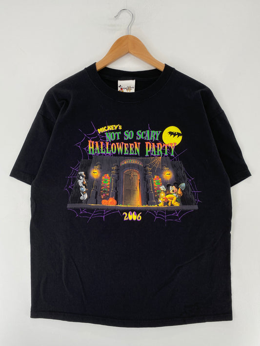 2006 DISNEY HALLOWEEN PARTY Made in USA Size L Vintage T-Shirt / E8808T