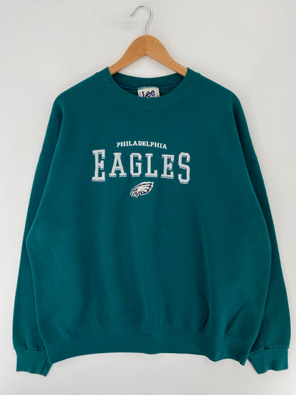 90's PHILADELPHIA EAGLES Made in USA Size XXL Vintage NFL Sweat-Shirt / E8823S