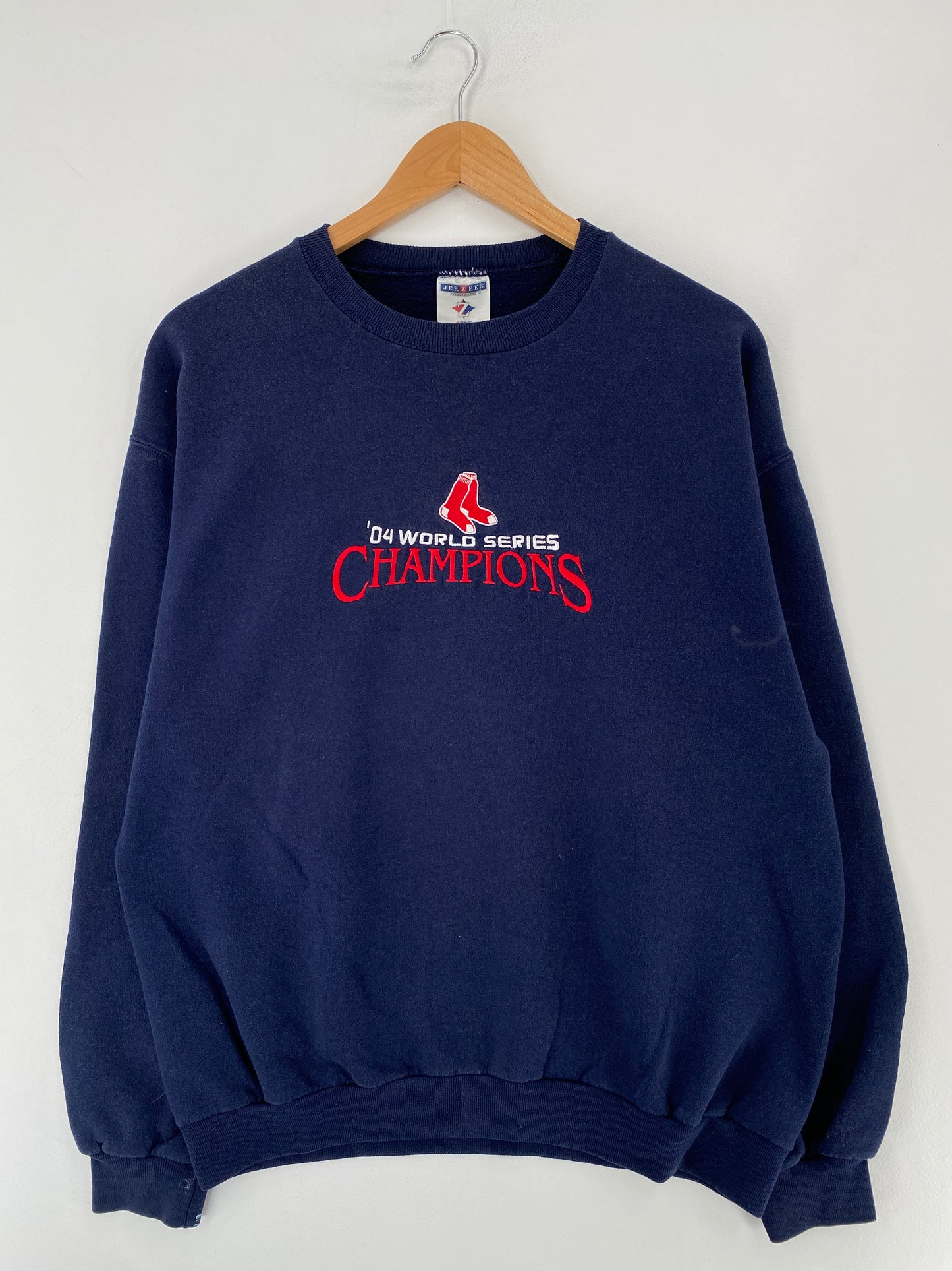 2004 BOSTON RED SOCKS Size L Vintage MLB Sweat-Shirt/ E8824S