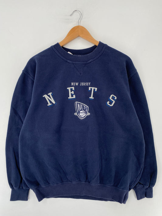 Vintage NEW JERSEY NETS Size M Vintage MLB Sweat-Shirt / E8825S