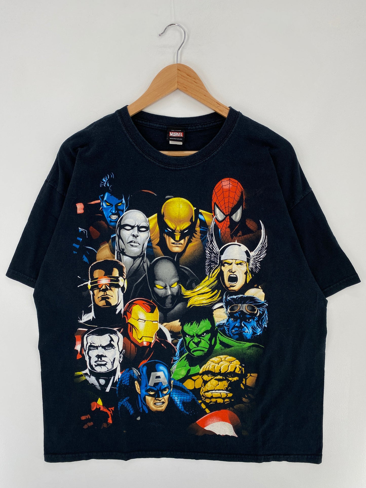 00' MARVEL ALL-STAR Size XL Vintage T-Shirt / F731T