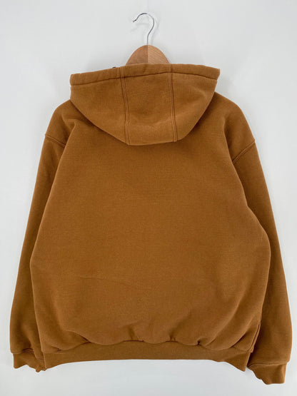 Vintage CARHARTT Size L Double faced Zip-up Hoodie Sweat-Shirt  / F8162S