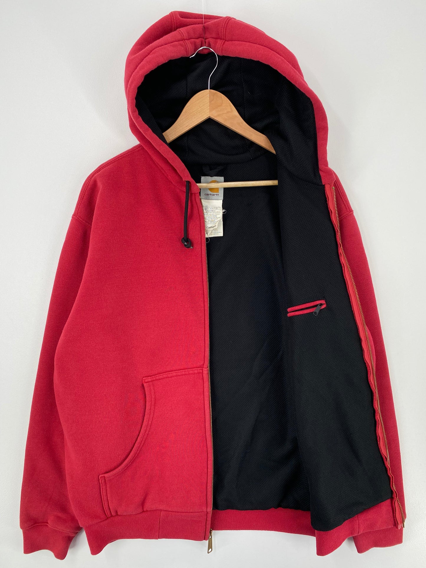 90's CARHARTT Size M Vintage Double faced Zip-up Hoodie Sweat-Shirt  / F2255S