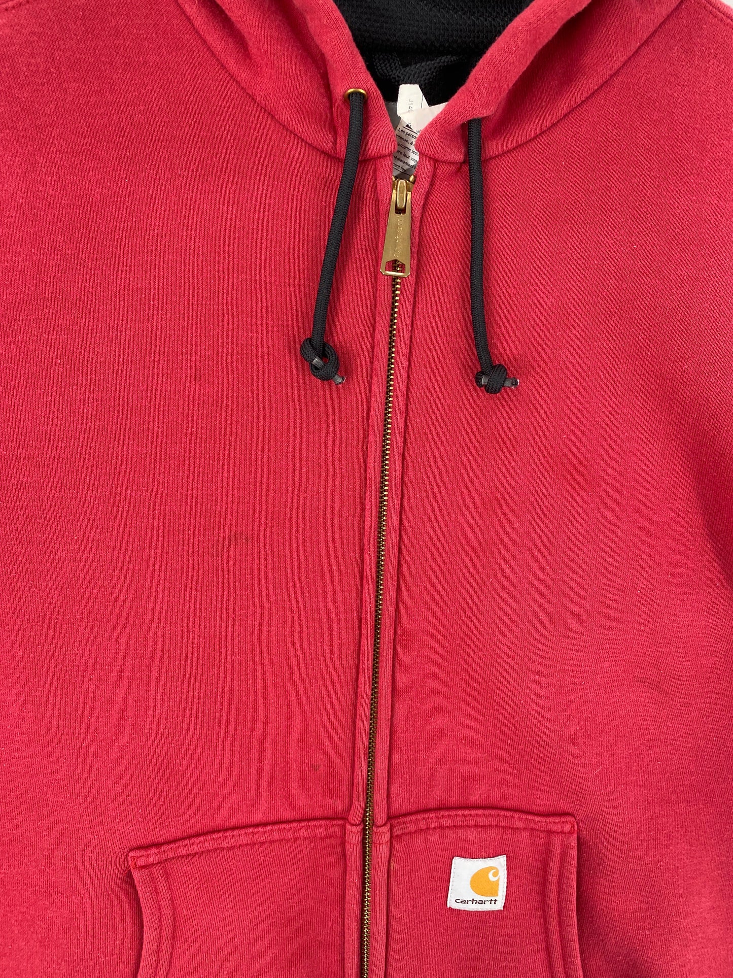 90's CARHARTT Size M Vintage Double faced Zip-up Hoodie Sweat-Shirt  / F2255S