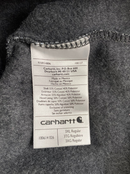 Vintage CARHARTT Size XXXL Zip-up Hoodie Sweat-Shirt  / F6145S