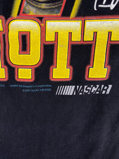 1997 NASCAR BILL ELLIOTT x MCDONALD'S Size L Vintage Racing T-Shirt / E6857T