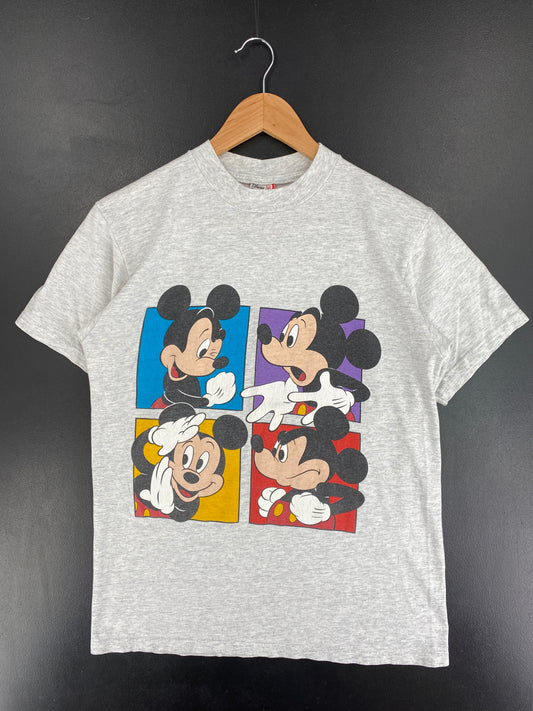 .90's DISNEY MICKEY Made in USA Size S/M Vintage T-shirt / E9316T