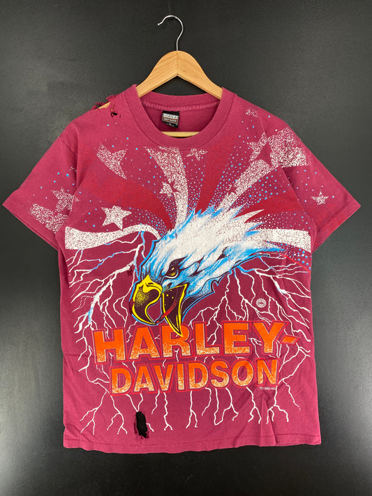 1995 HARLEY DAVIDSON Size M Vintage T-Shirt / E9321T