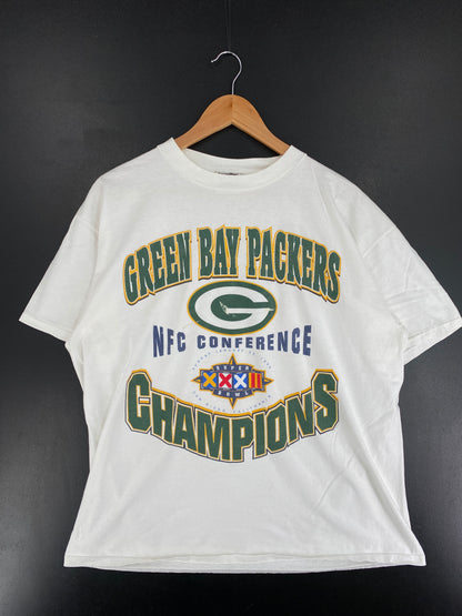 .1998 GREEN BAY PACKERS Size XL Vintage T-Shirt / E9324T