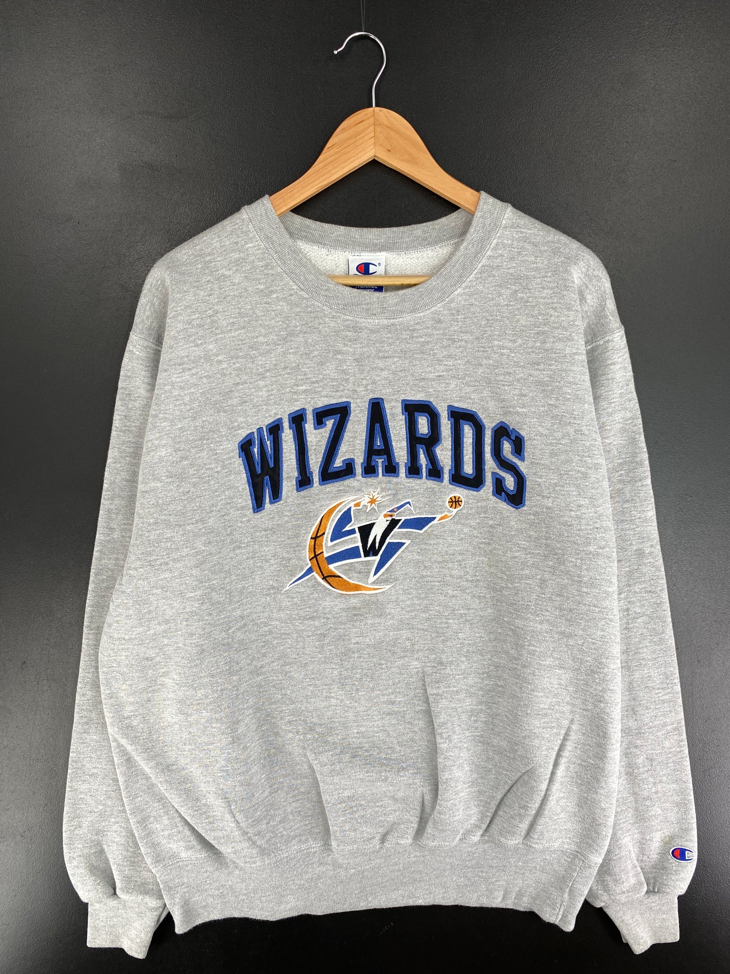 90's CHAMPION WIZARD Size XL Vintage NBA Sweat-shirt / E9334S