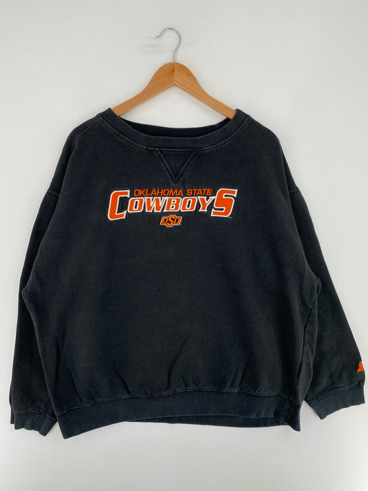 Vintage STARTER x OKLAHOMA STATE COWBOYS Size XXL College Sweat shirt / E9341S