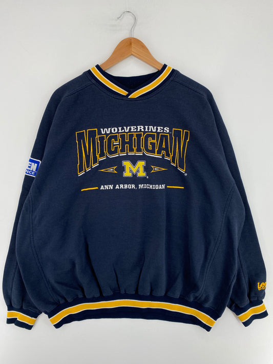 Vintage MICHIGAN WOLVERINES Size XXL College Sweat shirt / E9342S