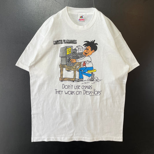 (L) 90's COMPUTER PROGRAMMERS T-Shirt / A0435T