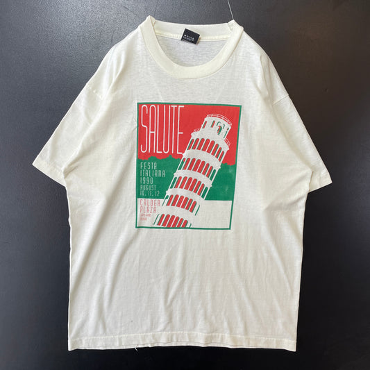 (XL) 1990 FESTA ITALIANA T-Shirt / A0432T