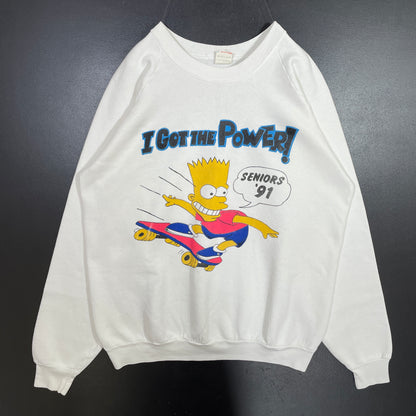 (XL) 1991 THE SIMPSONS BART Sweat-shirt / A0494S