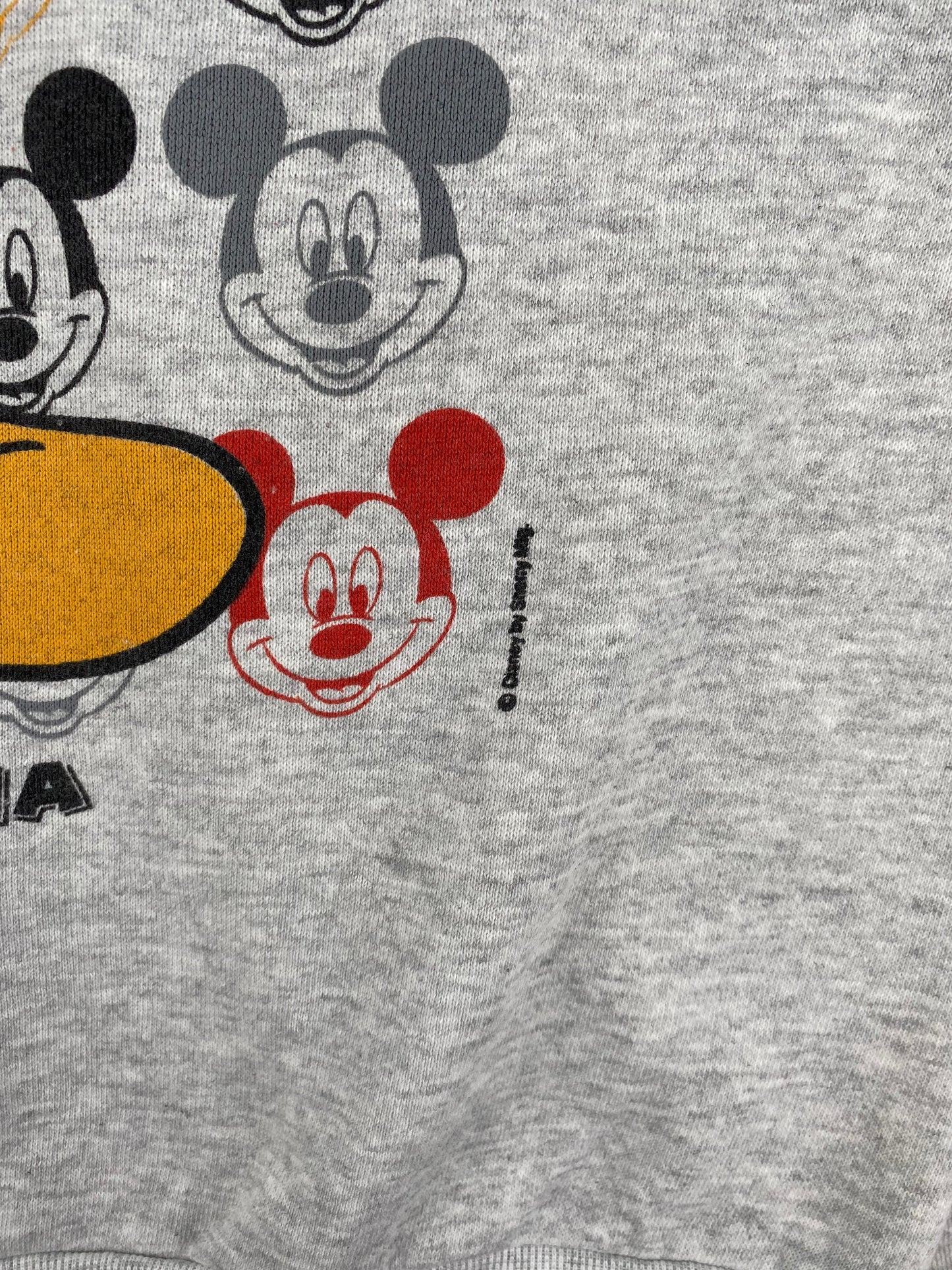 80’s DISNEY MICKEY Made in USA Size L Vintage Sweat-Shirt / G5073S