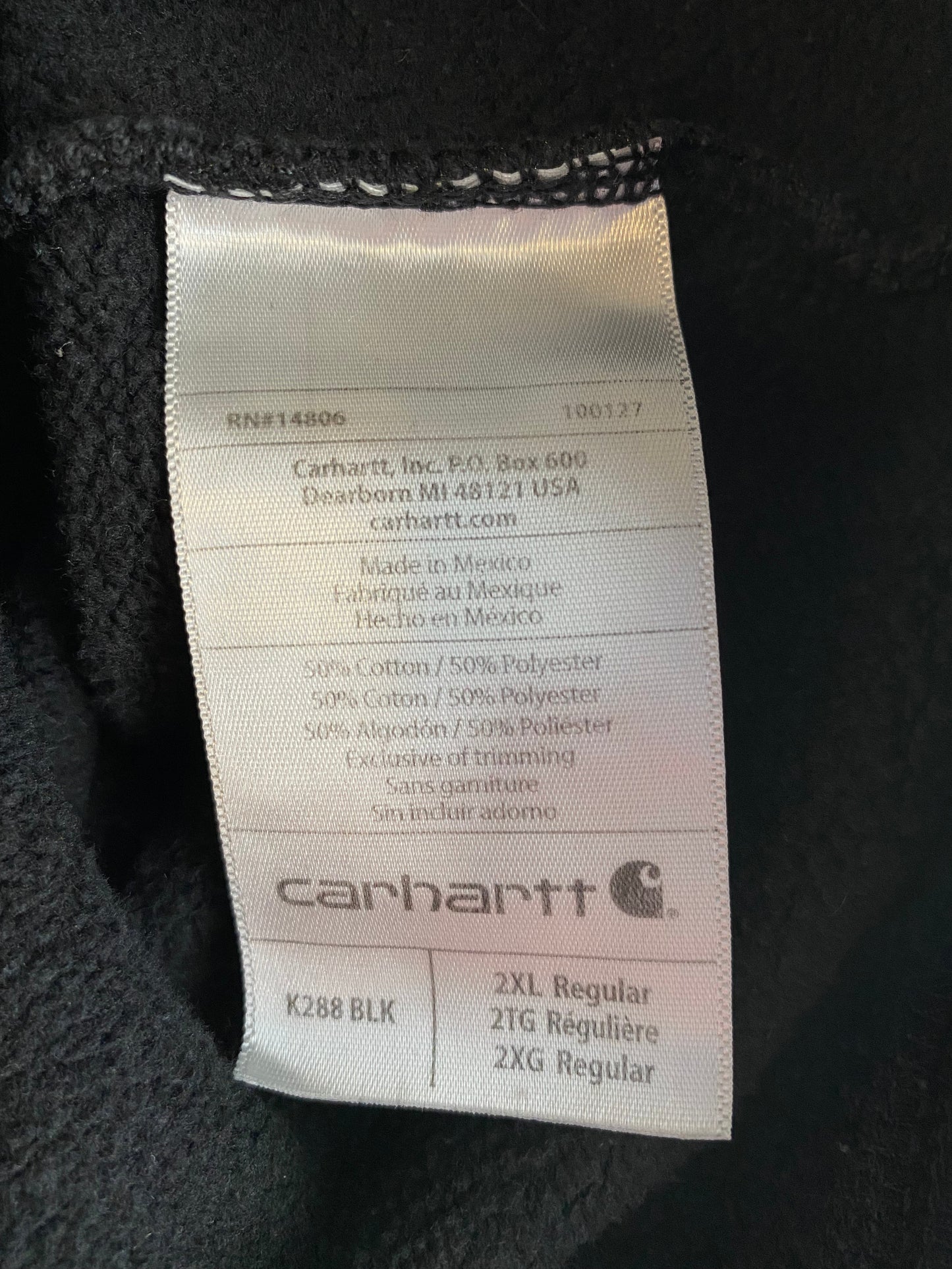 Vintage CARHARTT Size XXL Hoodie Sweat-Shirt / G4836S