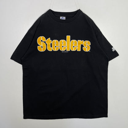 (L) 90's STARTER x PITTSBURGH STEELERS Vintage NFL T-Shirt / A0573T