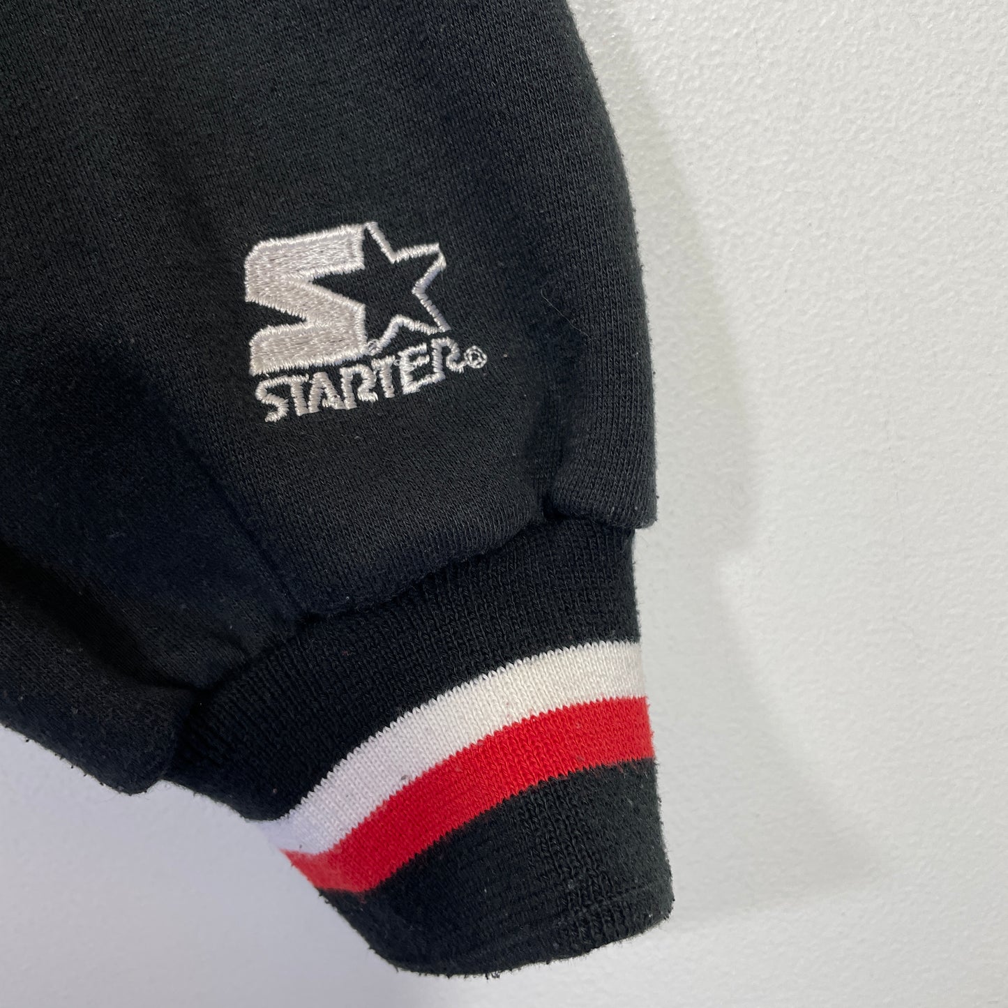 (XL) 90’s STARTER x CHICAGO BLACKHAWKS Vintage NHL Double Hoodie Sweatshirt / A0579S