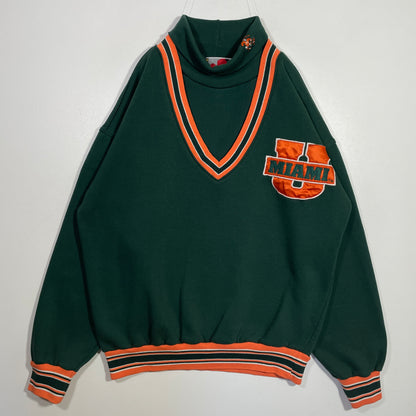 (L) 90’s MIAMI HURRICANES College Sweat-Shirt / A0580S