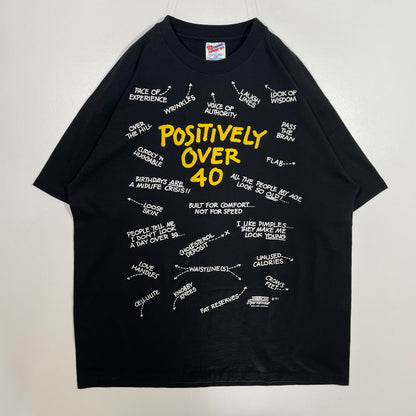 (XL) 1991 POSITIVE OVER 40 T-shirt / A0582T