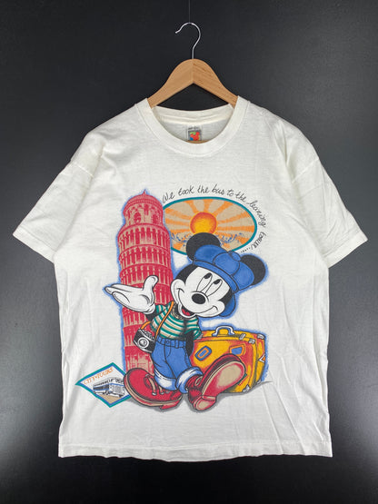 90's DISNEY MICKEY Made in USA Size XL Vintage T-Shirt / F370T