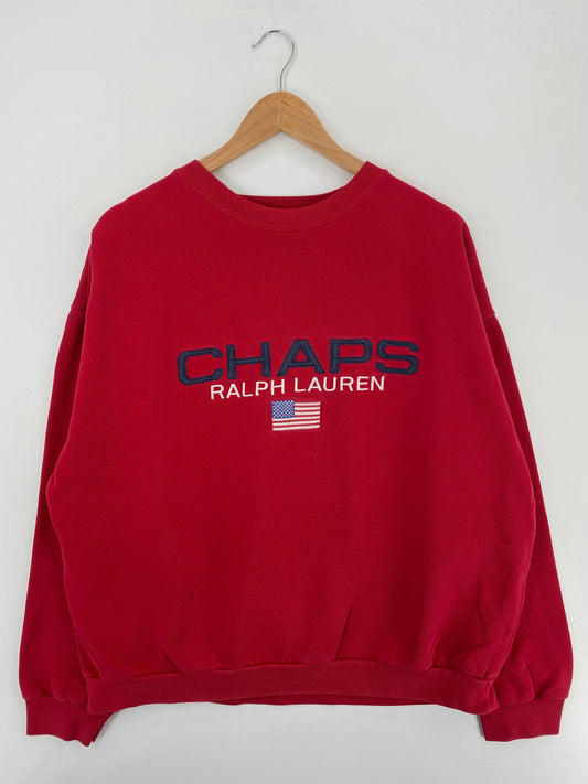 90’s CHAPS RALPH LAUREN Size XL Vintage Sweat-Shirt / E8343S