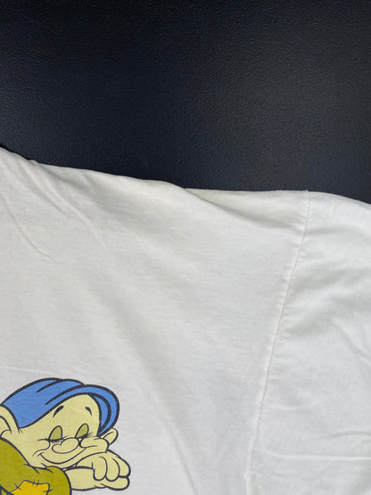 90's DISNEY SNOW WHITE SEVEN DWARFS Size No Tag (Approx.XXXXL) Vintage T- Shirt / F2154T