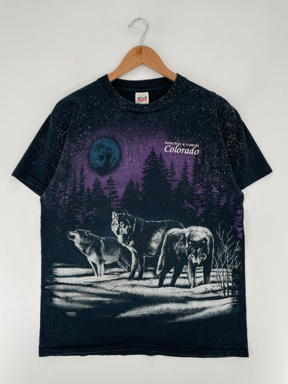 90's COLORADO WOLVES Size L Vintage T-Shirt / E7278T