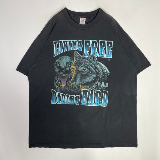 (XXL) 90's WOLF Animal T-shirt / A0773T