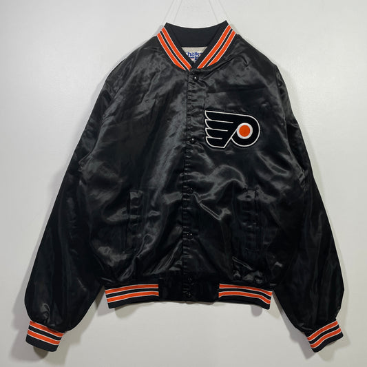 (M) 90's PHILADELPHIA FLYERS Vintage NHL Nylon Jacket / A0836N